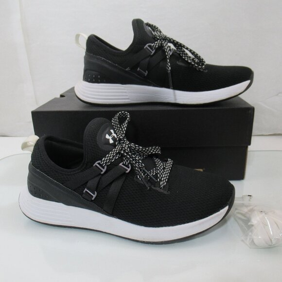 Under Armour Women's Breathe Trainer Sneaker Black Size 7 - Picture 1 of 10